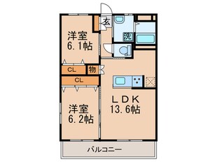 シベール高須の物件間取画像